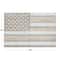 White Wood French Country American Flag Wall Decor, 26" x 38" x 2"